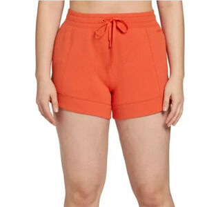 DSG WOMENS Sports soft fleece shorts XL ginger orange NWT